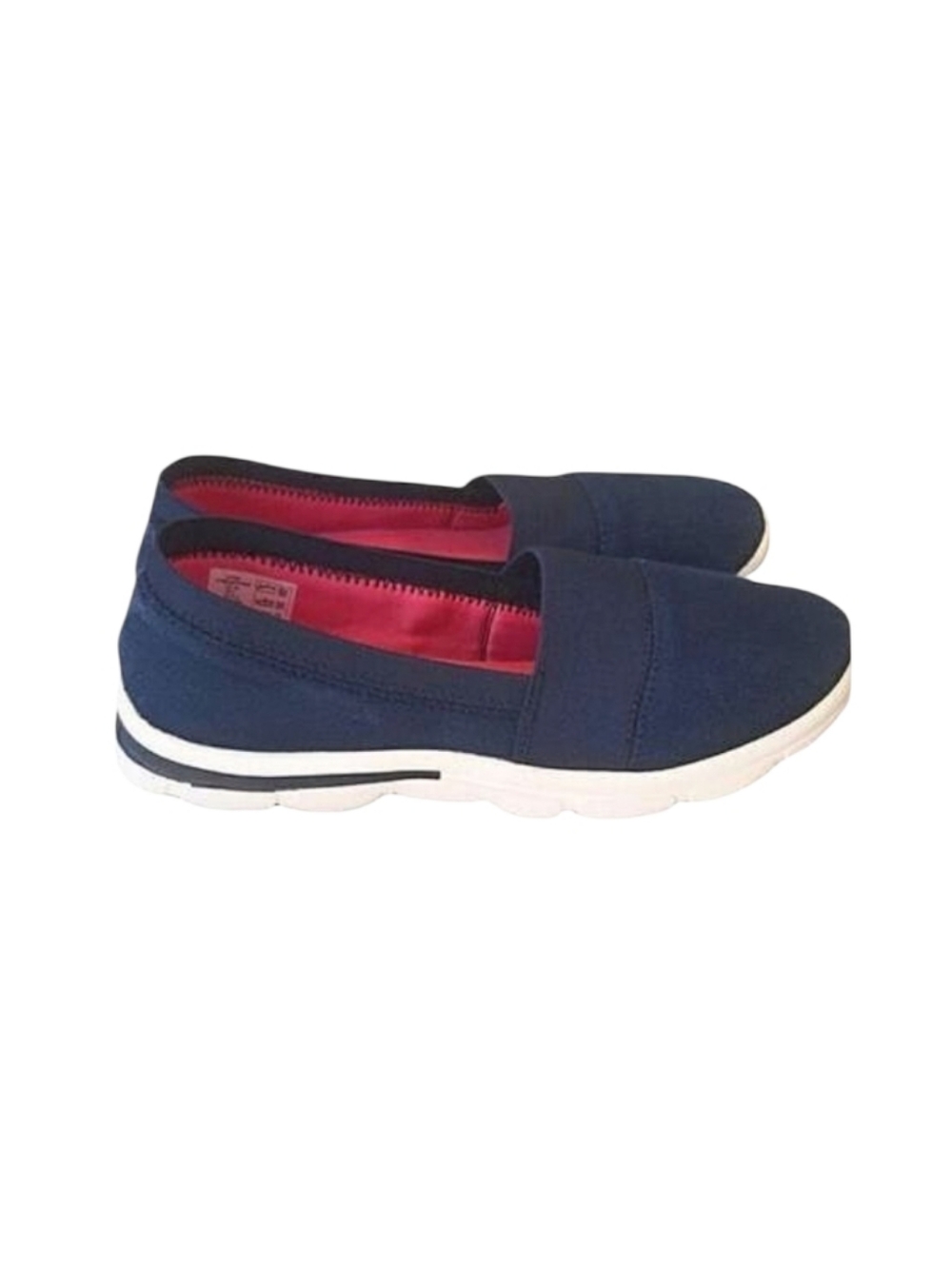 Lands' End Blue Canvas Slip On Shoes Size 7B
